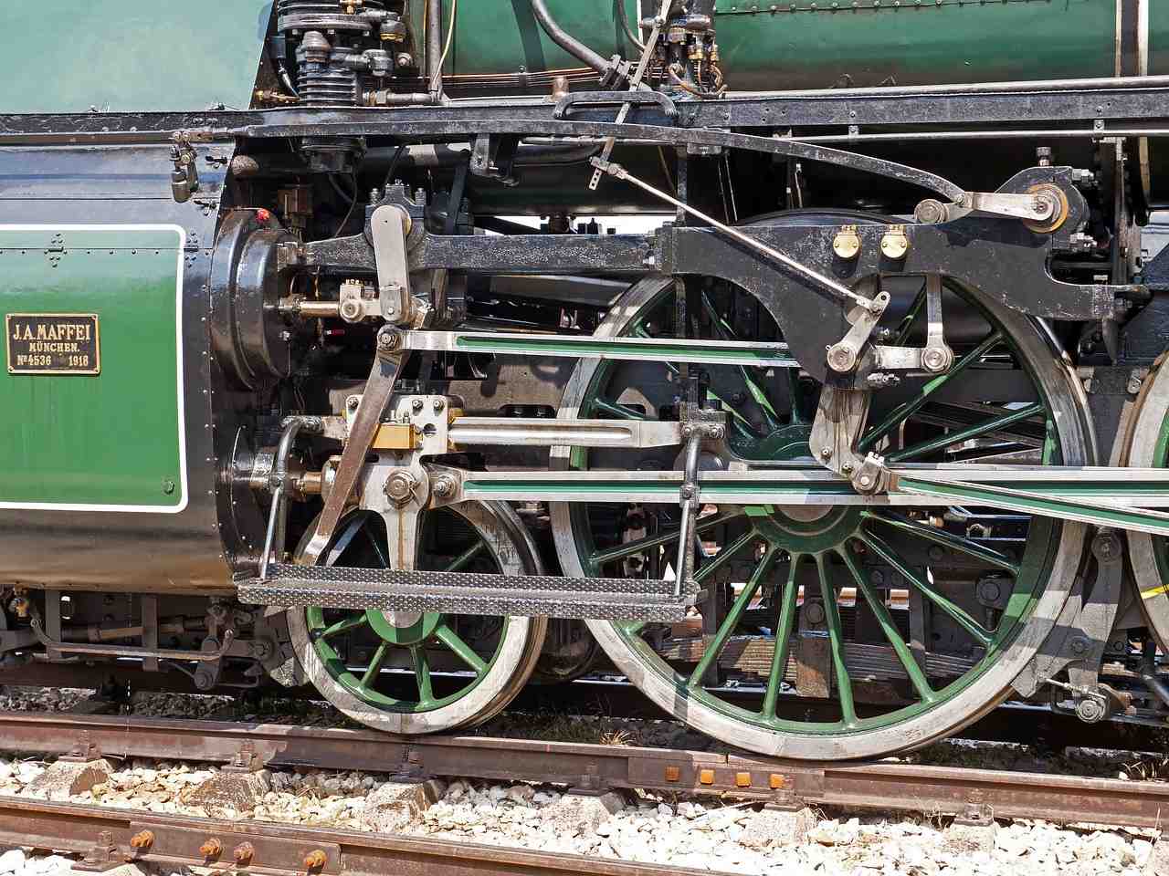 locomotive à vapeur, en voiture, quatre cylindres groupe motopropulseur compound