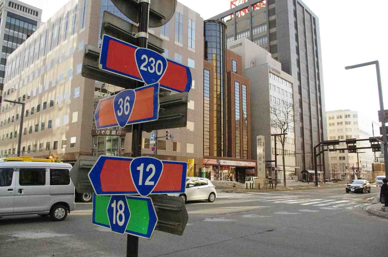 panneau de signalisation, nombre, route